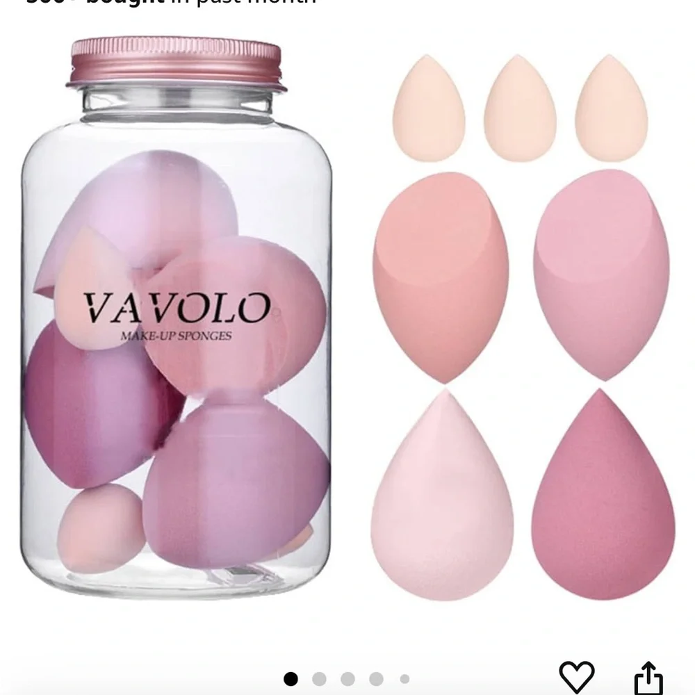 7 Pcs Multi-color Makeup Sponge set